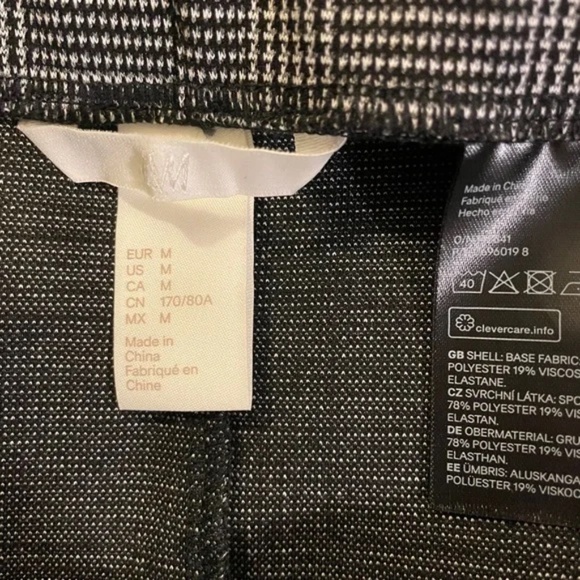 H&M bow front plaid midi pencil skirt M - Picture 7 of 7